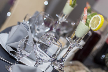 Table setting, banquet
