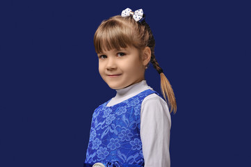 Portrait of a smart girl