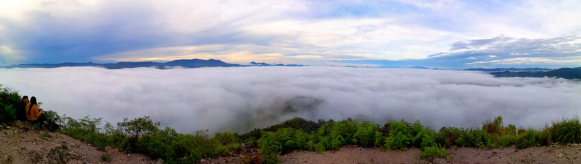 The mist on the mountain, Gunung Silipat in Yala province south Thailand.