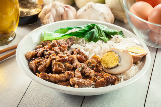 Taiwanese braised pork over rice