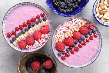 Smoothie bowls.