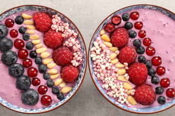 Blueberry smoothie.