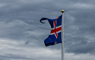 The flag of Iceland