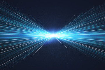 Creative blue ray wallpaper
