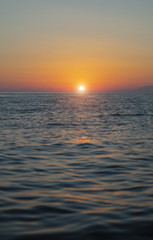 Sunrise in Mediterranean Sea Turkey