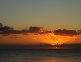 Obraz premium sonnenaufgang an der ostsee