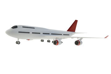 Airplane isolated on white background