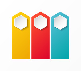 Empty infographic template with copyspace. Vector.