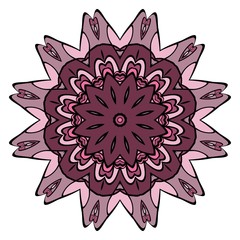 Modern Decorative Cicle Vector Shapes. Floral mandala. Vector illustration