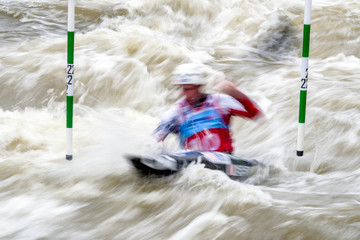 Canoe slalom - water sport