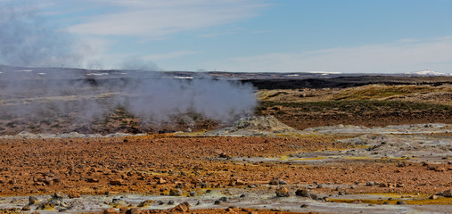 Landscape of Iceland, Námafjall , Mývatn ,Hverarönd..