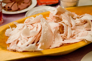Stroganina with muksun