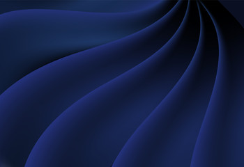 Blue abstract curve and wavy vector background