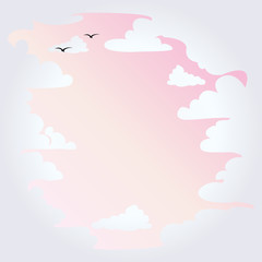 background with white clouds