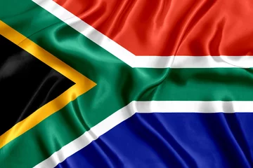 Fotobehang Flag of South Africa silk © pavlofox