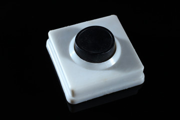 Call button on black background