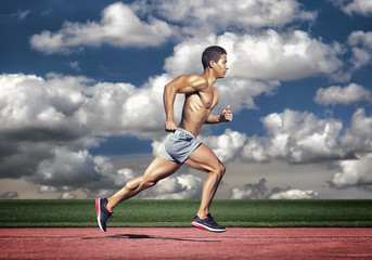 Sport concept. Runner man