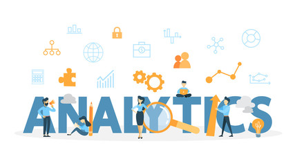 Analytics concept illustration.