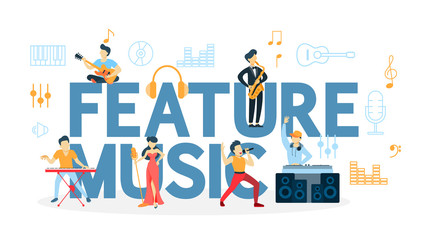 Future music concept.