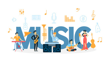 Music concept illustration.