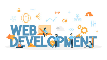 Web development concept.