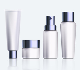 Cosmetic products. Illustration isolated on background. Graphic concept for your design