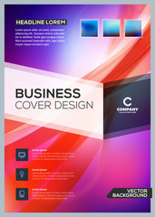 Vector business brochure cover design template. Abstract background. Vector illustration