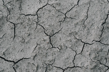 Desert dry and cracked ground.