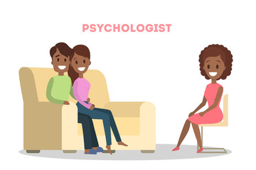 People at psychologist.