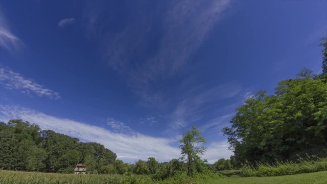 A timelapse cloudy landscape