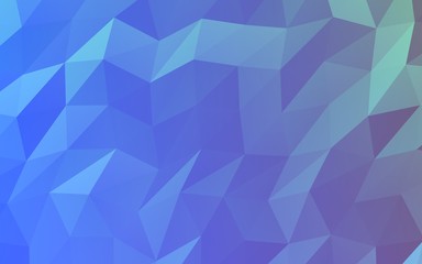 Abstract triangle geometrical blue background. Geometric origami style with gradient. 3D illustration
