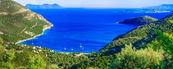 Zelfklevend Fotobehang Breathtaking views of bays in Lefakda. Ionian islands of Greece © Freesurf