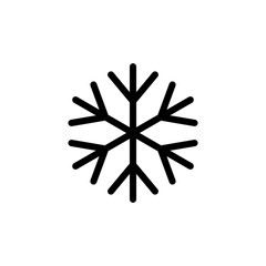 Snowflake icon for simple flat style weather ui design