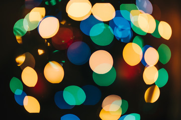 abstract background vintage bokeh circles. Beautiful background with particles.