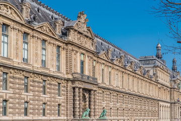 Fototapeta na wymiar Paris, France, the Louvre museum 