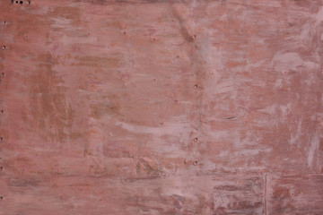 abstract texture, vintage metal sheets with rivets, brown and pink with rust splashes, wall, background for text