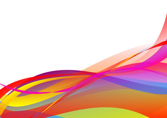 Obraz premium Colorful abstract wave background Vector illustration for your business