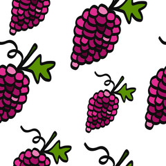 Seamless grape pattern
