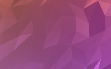 Abstract triangle geometrical pink background. Geometric origami style with gradient. 3D illustration