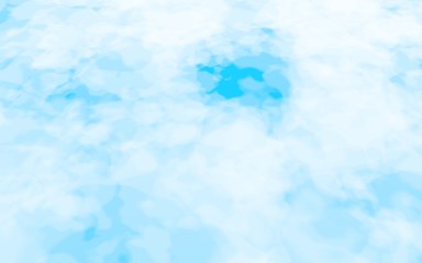 Background of abstract white color smoke isolated on blue color background. The wall of white fog. 3D illustration