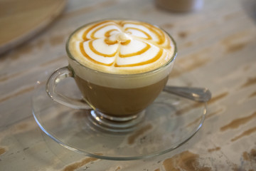 Cup of coffee latte