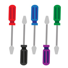 Naklejka premium screwdriver vector collection design