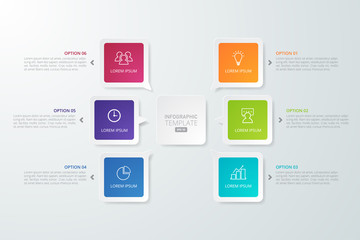 Infographic template for business, education, web design, banners, brochures, flyers, diagram, workflow, timeline. Vector illustration.