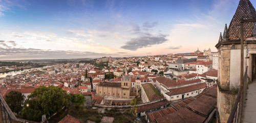 Naklejka premium Panoramic view of Coimbra Portugal
