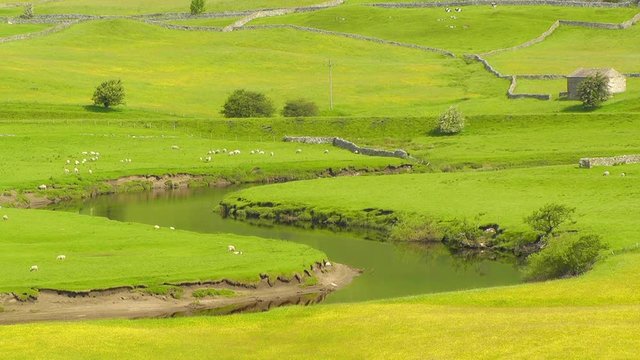 The River Ure in England's Yorkshire Dales, near the town of Hawes.