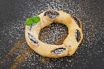 Traditional Maltese sweet honey rings made with black treacle, orange peel, cinnamon, spices and...