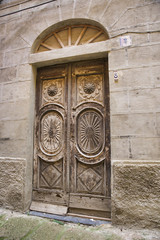 very old wooden door