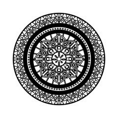 Mandala indian emblem vector illustration graphic design