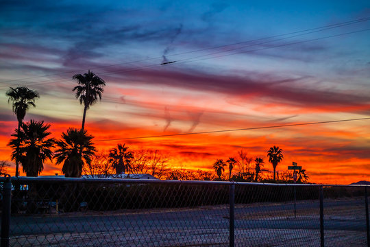 A beautiful sunset in Salome