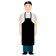 Isolated waiter avatar
